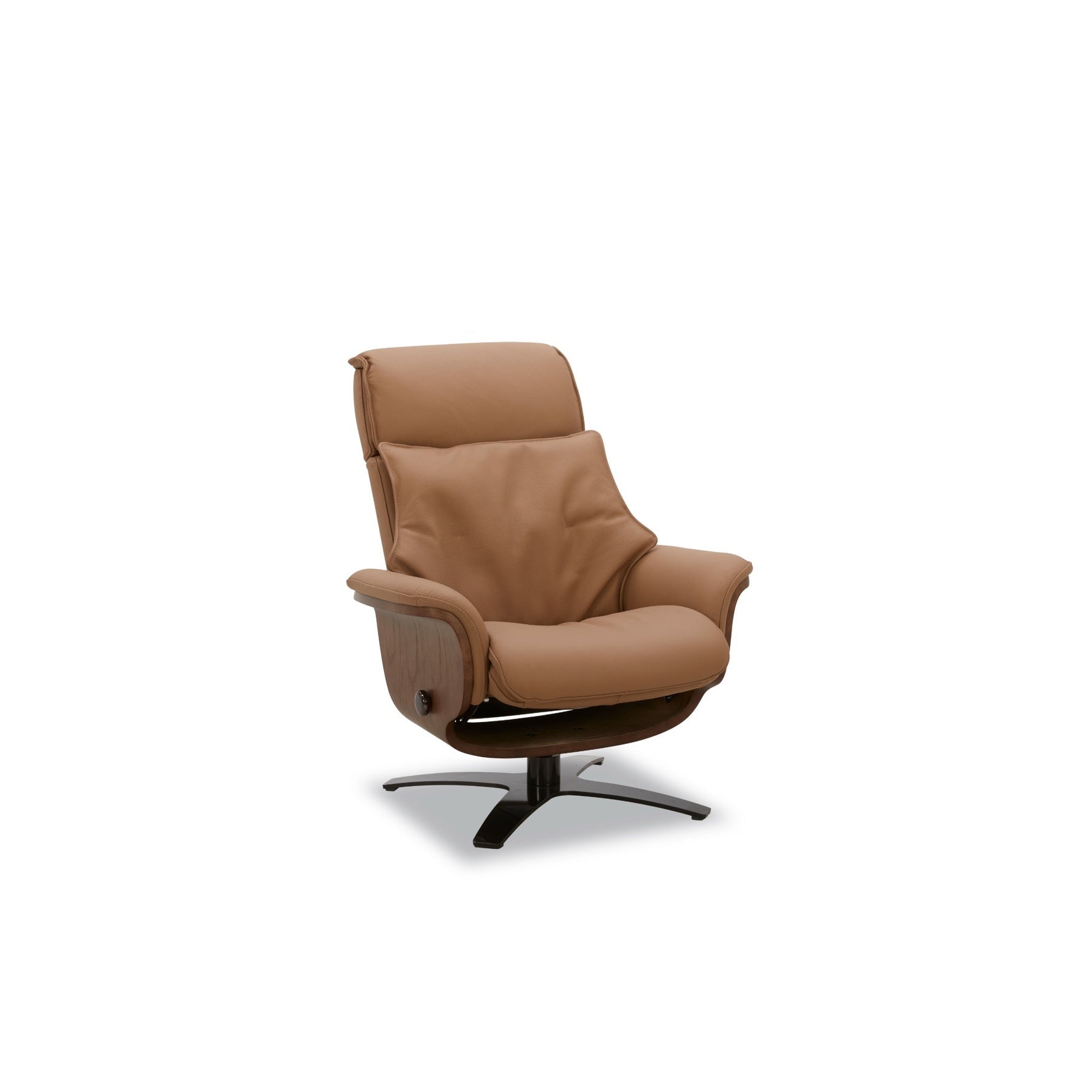 Brown Leather Manual Recliner Recliners| Roots Furniture