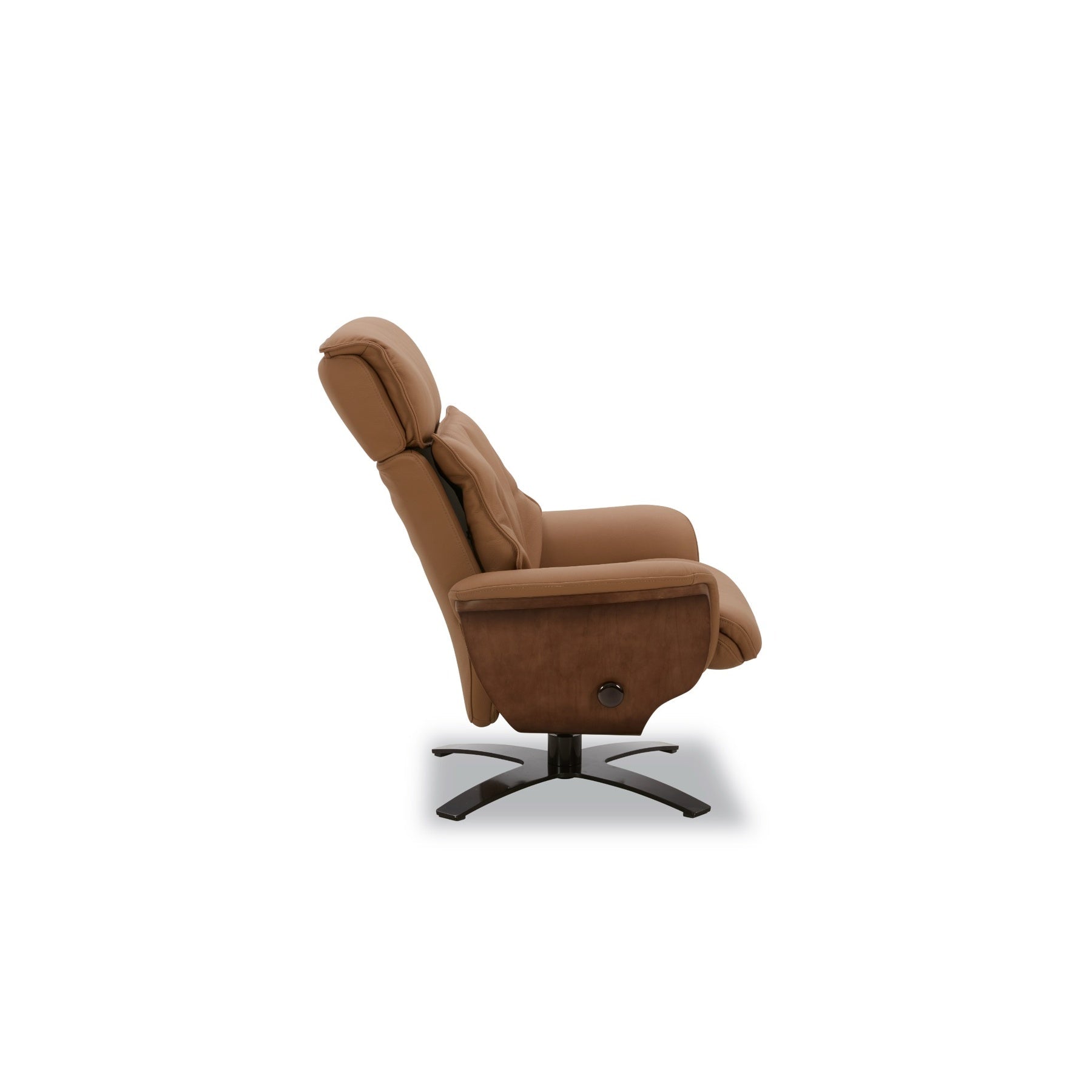 Brown Leather Manual Recliner Recliners| Roots Furniture
