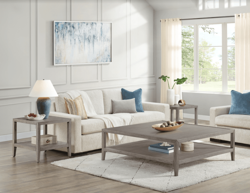 Brown Oak Wood Coffee Table - Al Rugaib Furniture