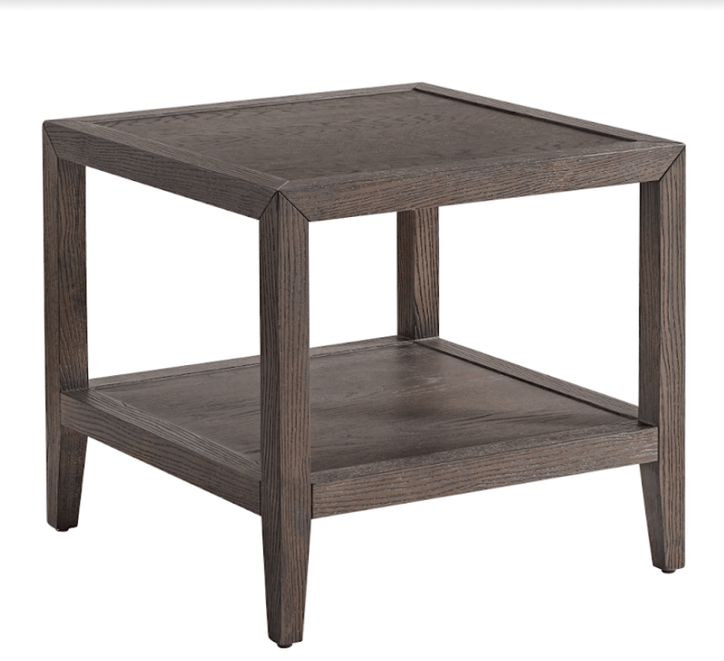 Brown Oak Wood Side Table - Al Rugaib Furniture