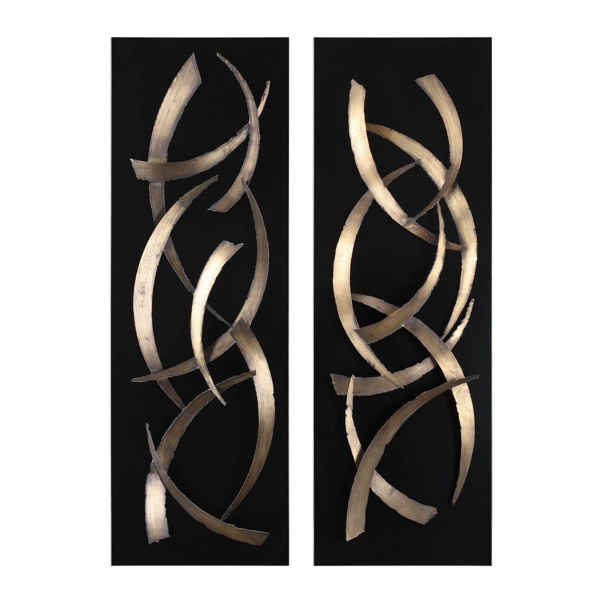 Brushstrokes Metal Wall Panels, S/2 Paintings & Pictures| Uttermost