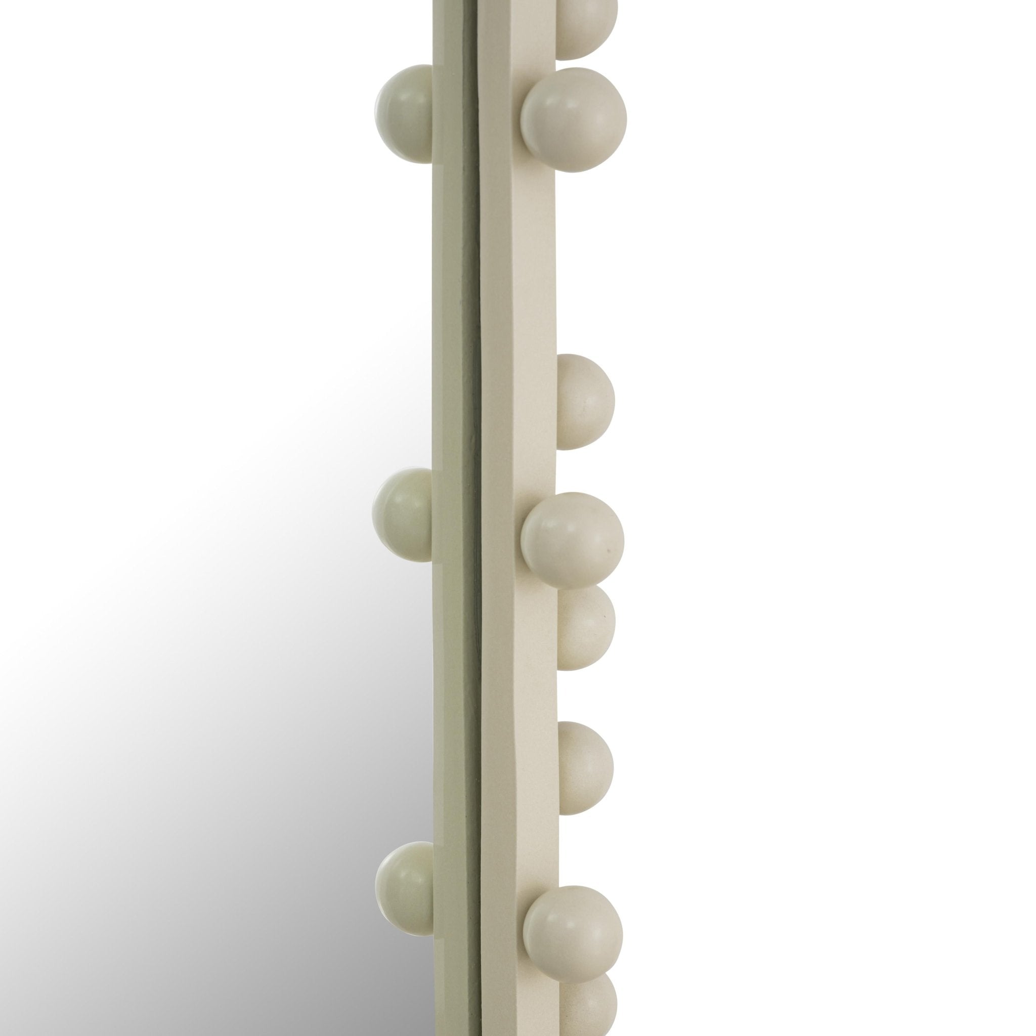 Bubbles Ivory Large Oval Wall Mirror Mirrors| TOV