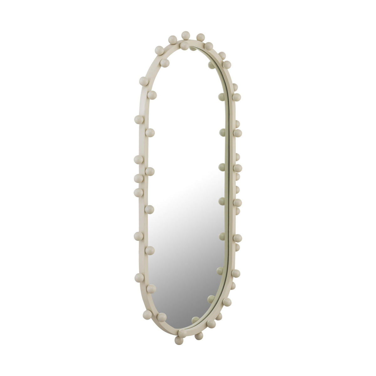 Bubbles Ivory Large Oval Wall Mirror Mirrors| TOV