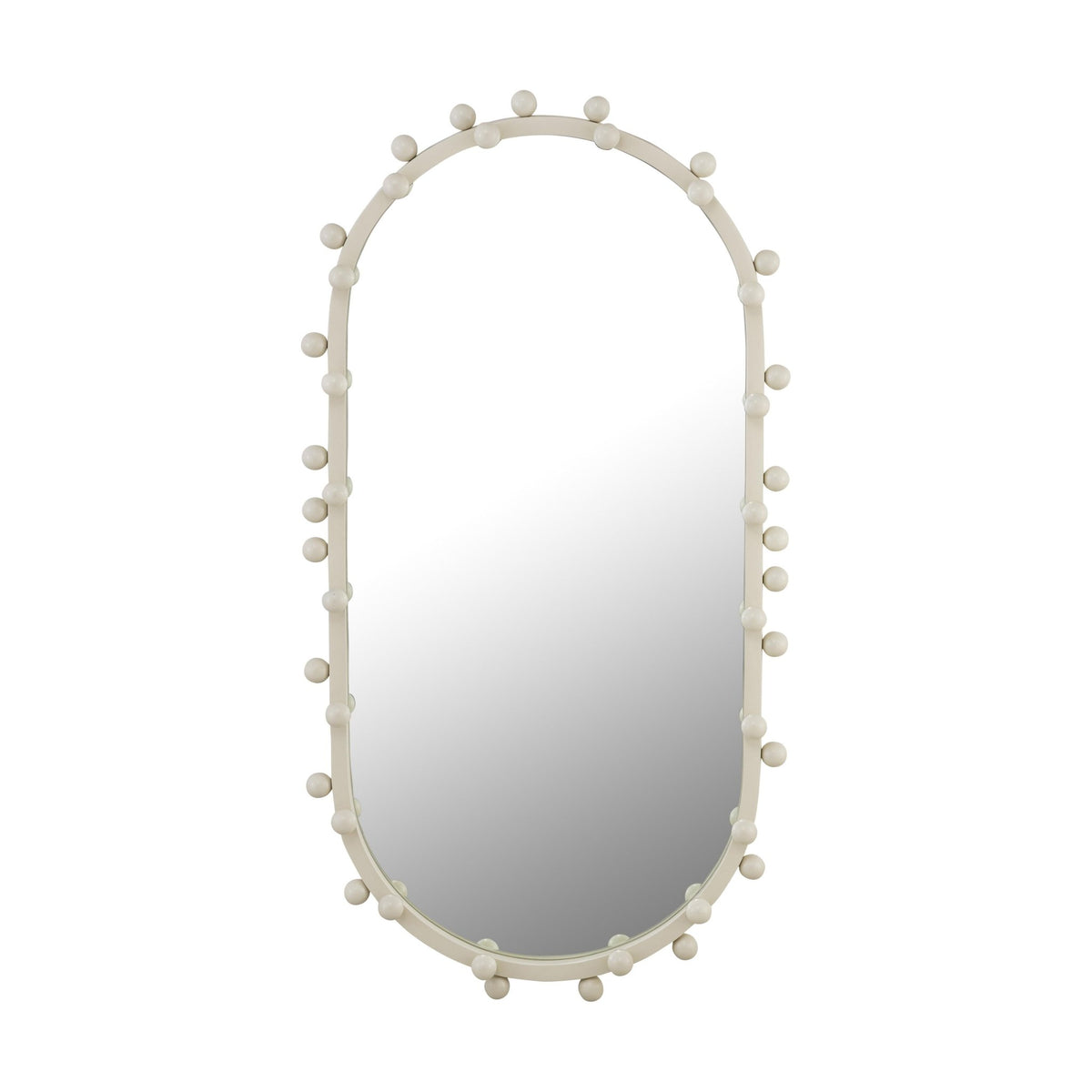 Bubbles Ivory Large Oval Wall Mirror Mirrors| TOV