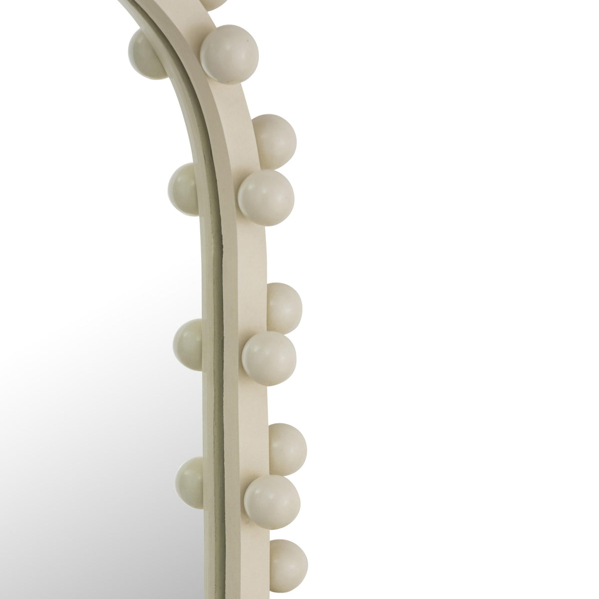 Bubbles Ivory Oval Wall Mirror Mirrors| TOV