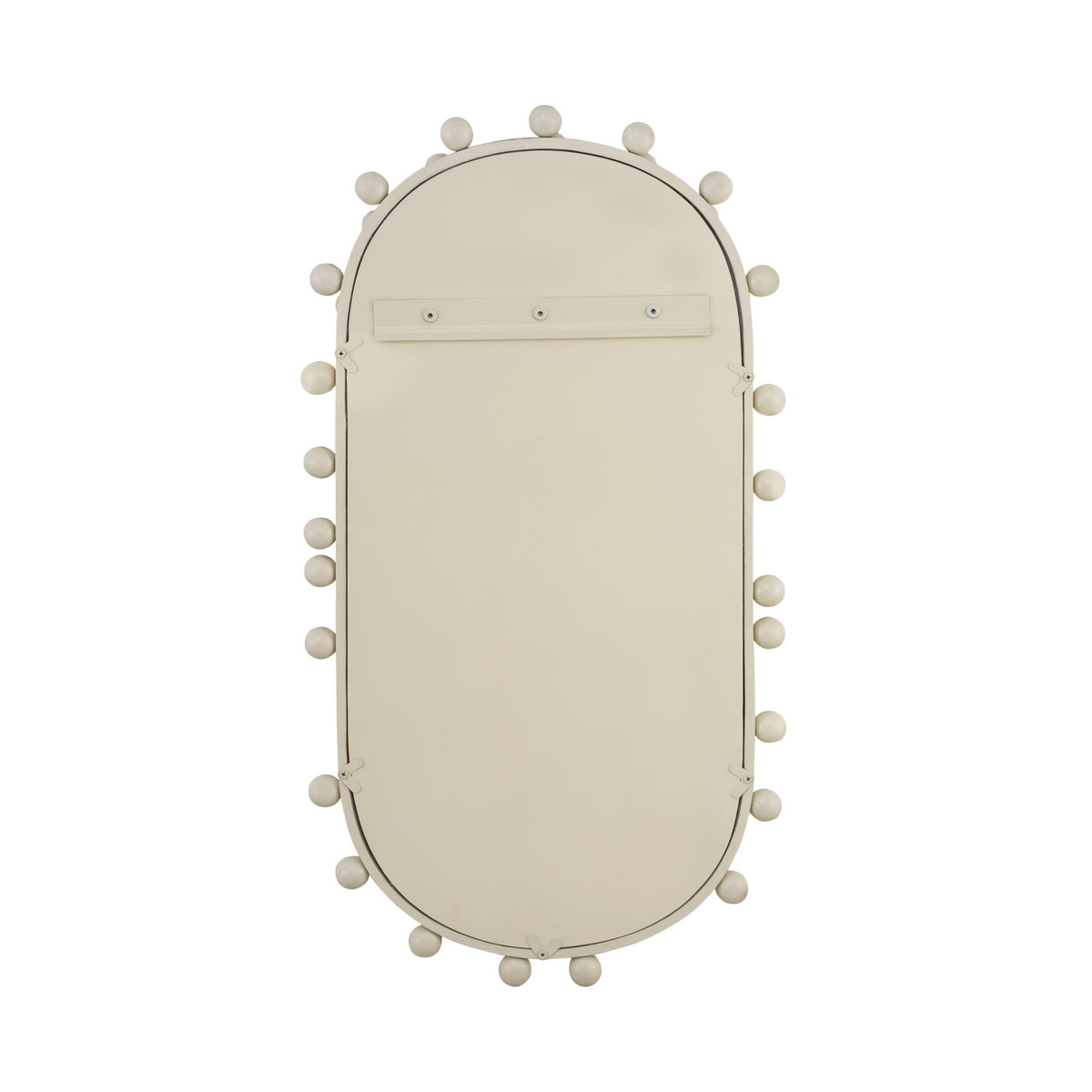 Bubbles Ivory Oval Wall Mirror Mirrors| TOV