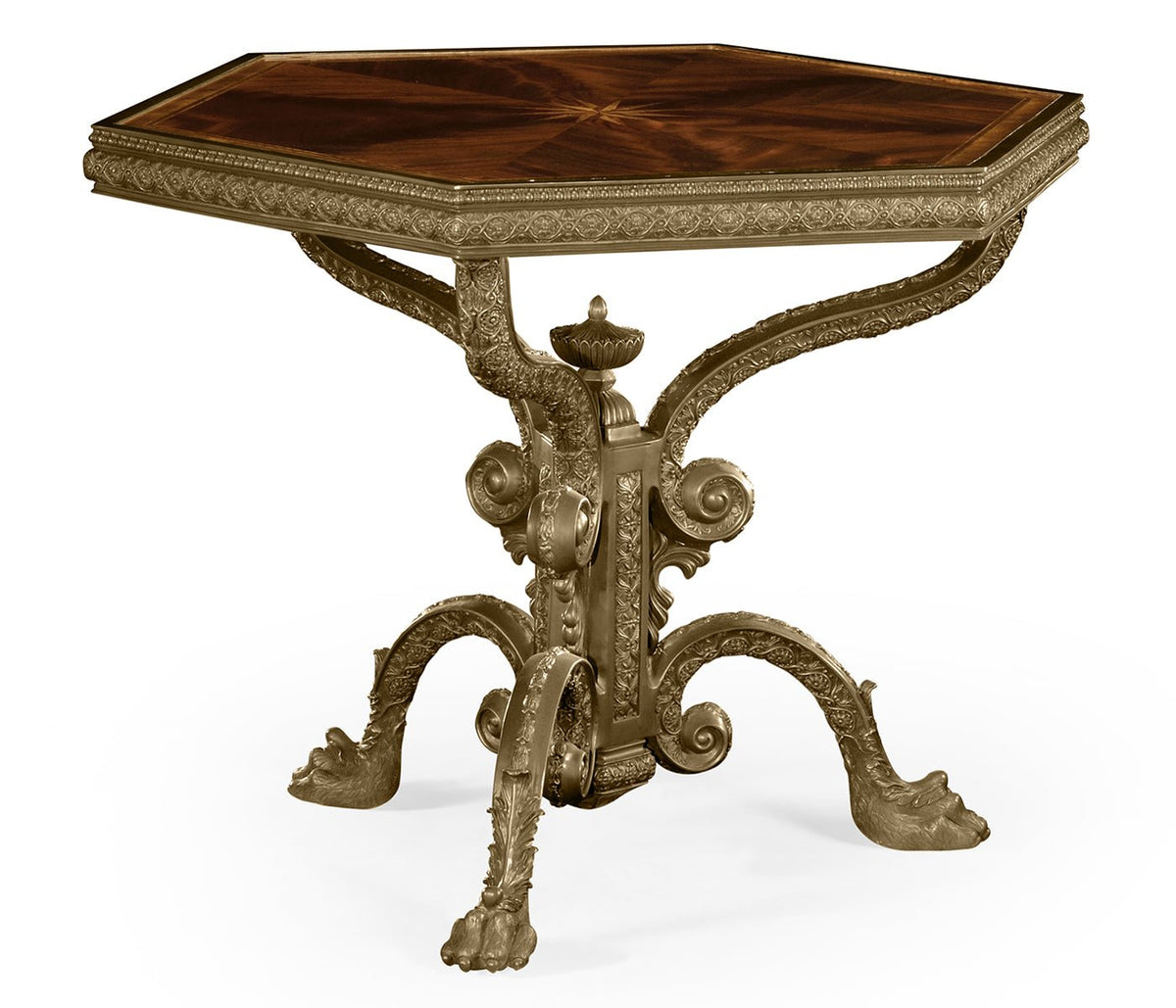 Buckingham Collection - Baroque Brass Centre Table Accent & End Tables| Jonathan Charles