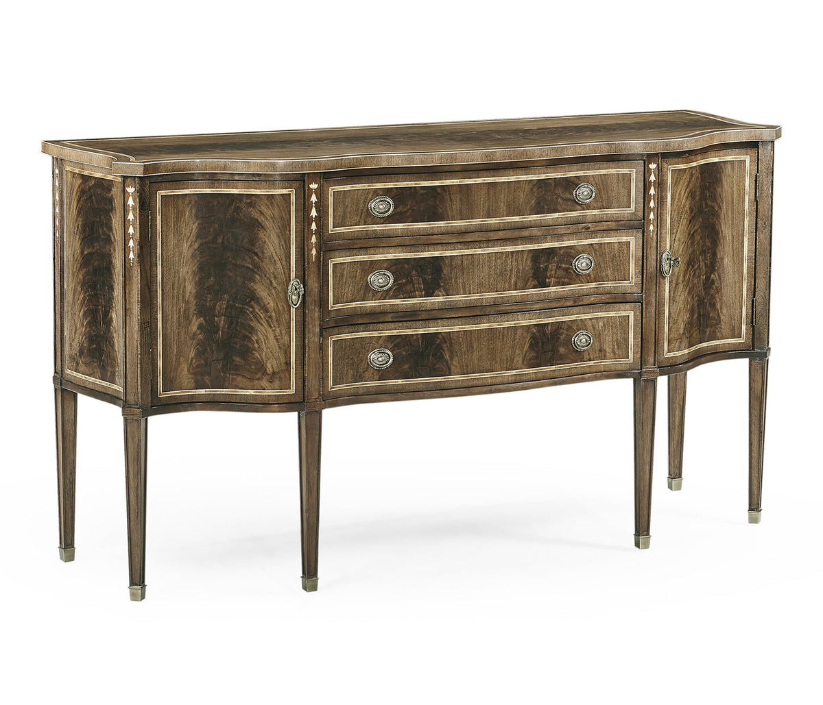 Buckingham Collection - Buckingham Bleached Mahogany Breakfront Sideboard Cabinets & Chests| Jonathan Charles