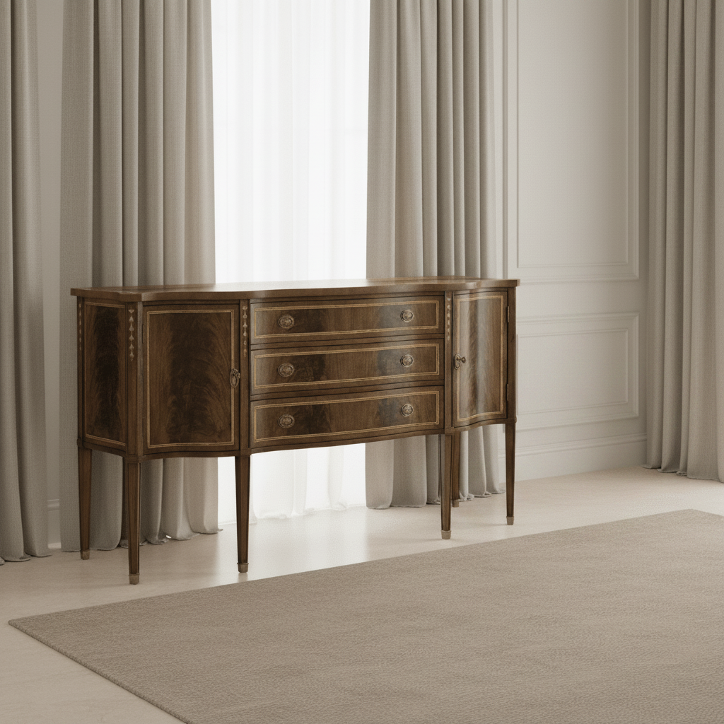 Buckingham Collection - Buckingham Bleached Mahogany Breakfront Sideboard Cabinets & Chests| Jonathan Charles