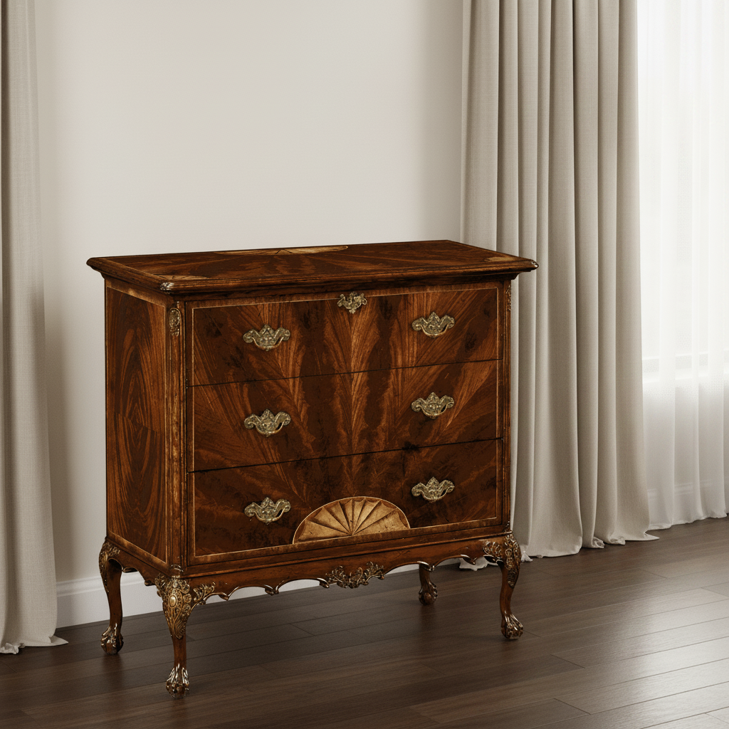 Buckingham Collection - Buckingham Chest of Drawers On Ball & Claw Feet Cabinets & Chests| Jonathan Charles