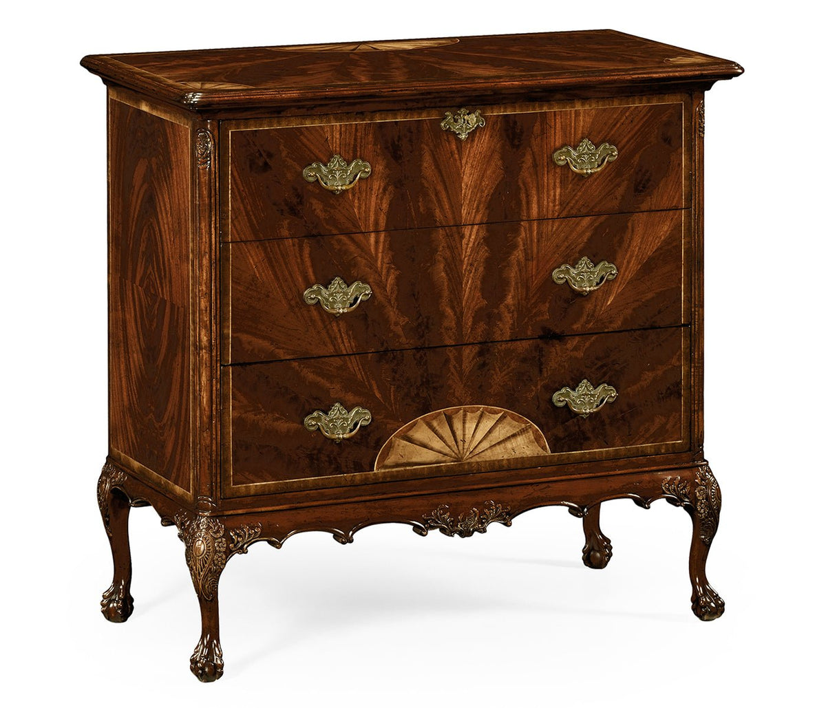 Buckingham Collection - Buckingham Chest of Drawers On Ball & Claw Feet Cabinets & Chests| Jonathan Charles