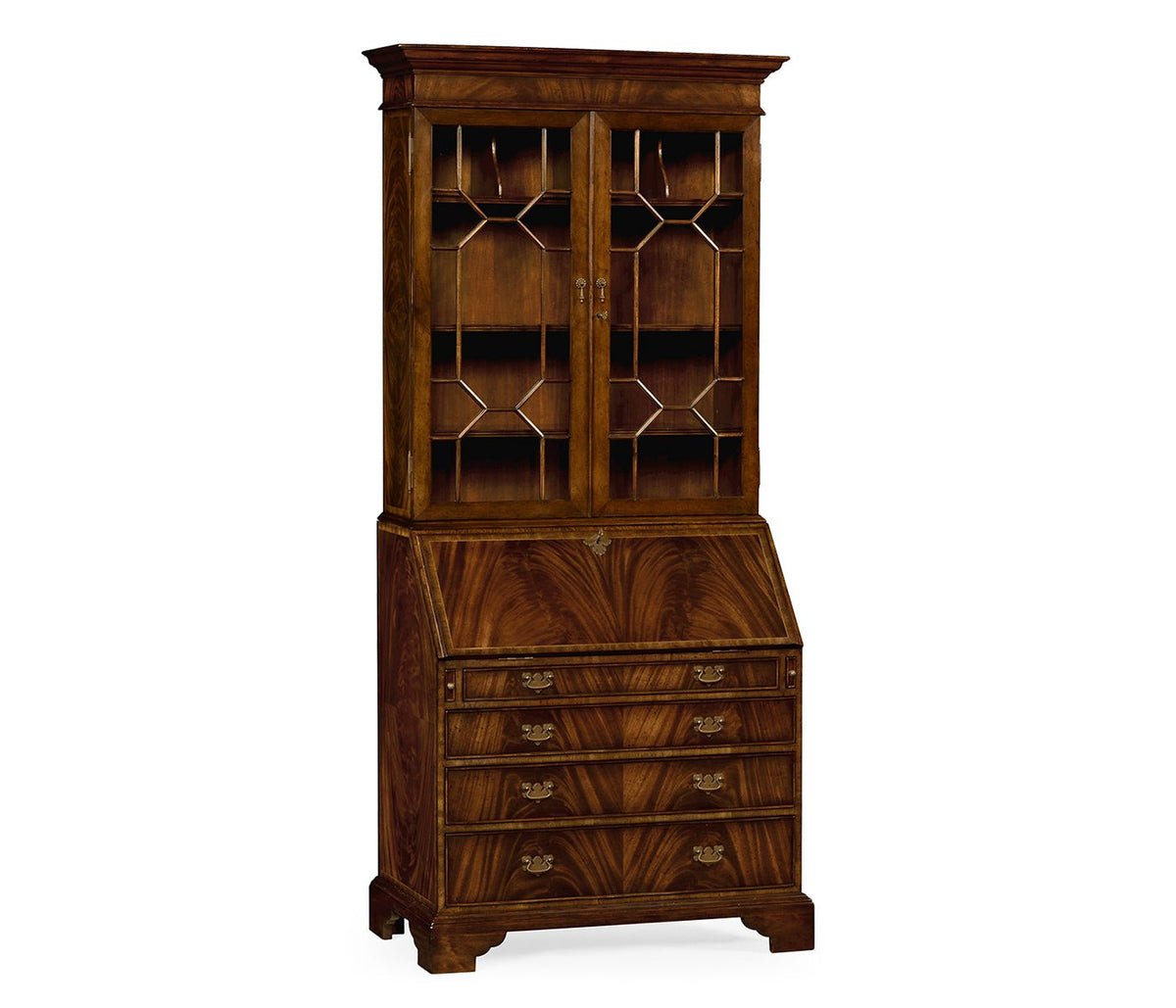 Buckingham Collection - Buckingham Georgian Mahogany Secretary Ground Decors| Jonathan Charles