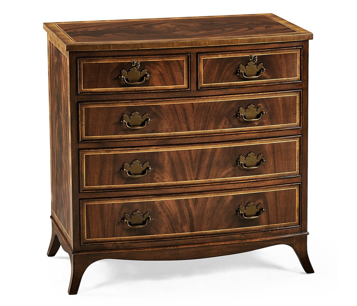 Buckingham Collection - Buckingham Mahogany Bedside Chest of Drawers Cabinets & Chests| Jonathan Charles
