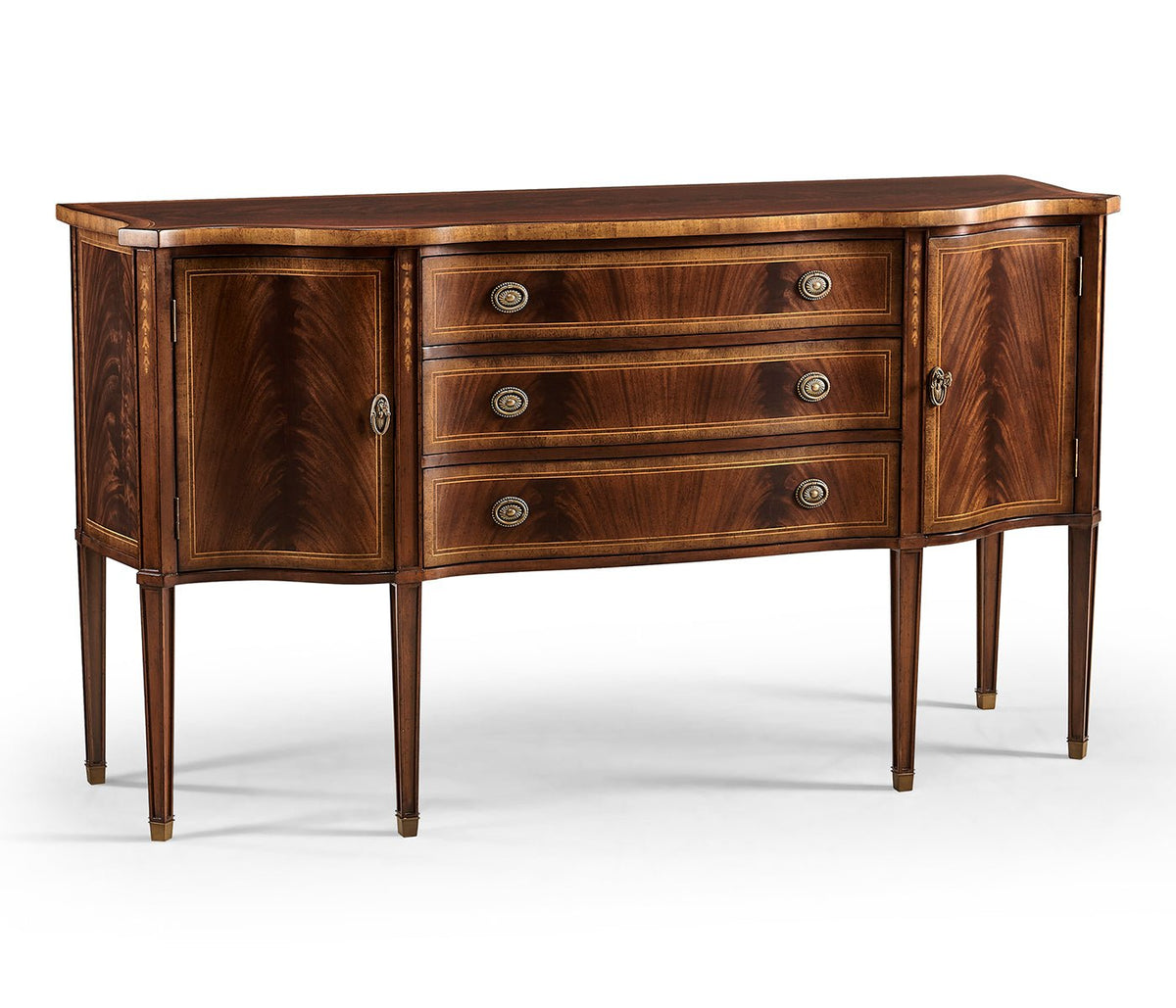 Buckingham Collection - Buckingham Mahogany Breakfront Sideboard Cabinets & Chests| Jonathan Charles