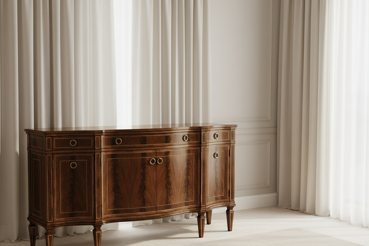 Buckingham Collection - Buckingham Serpentine Mahogany Sideboard Cabinets & Chests| Jonathan Charles