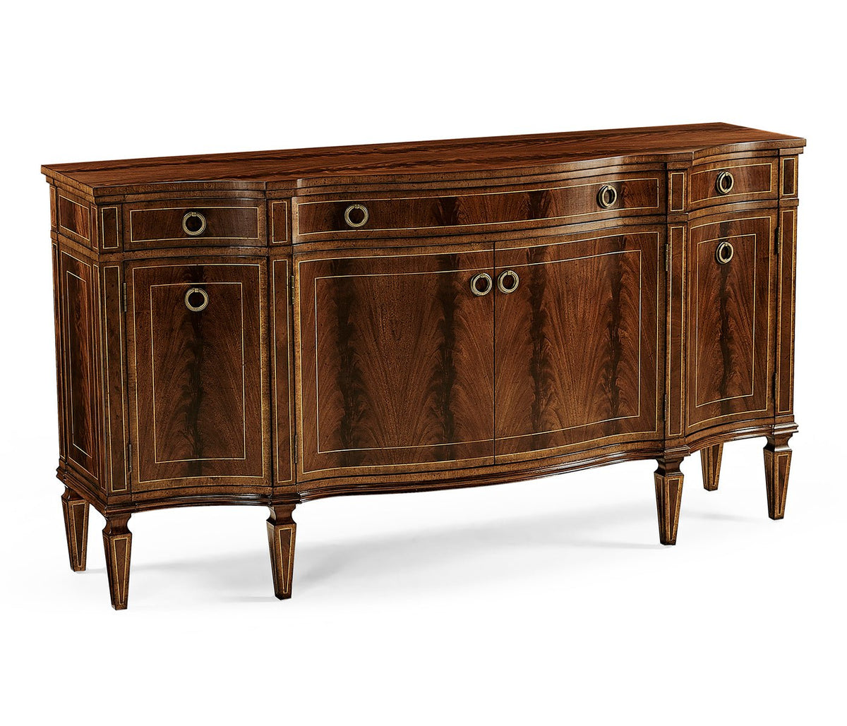Buckingham Collection - Buckingham Serpentine Mahogany Sideboard Cabinets & Chests| Jonathan Charles