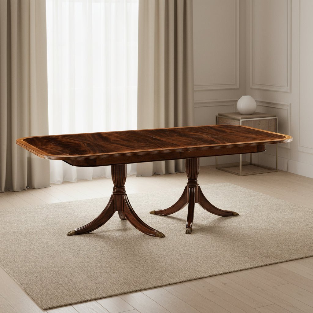 Buckingham Collection - Buckingham Two-Leaf Mahogany Extending Dining Table Dining Tables| Jonathan Charles