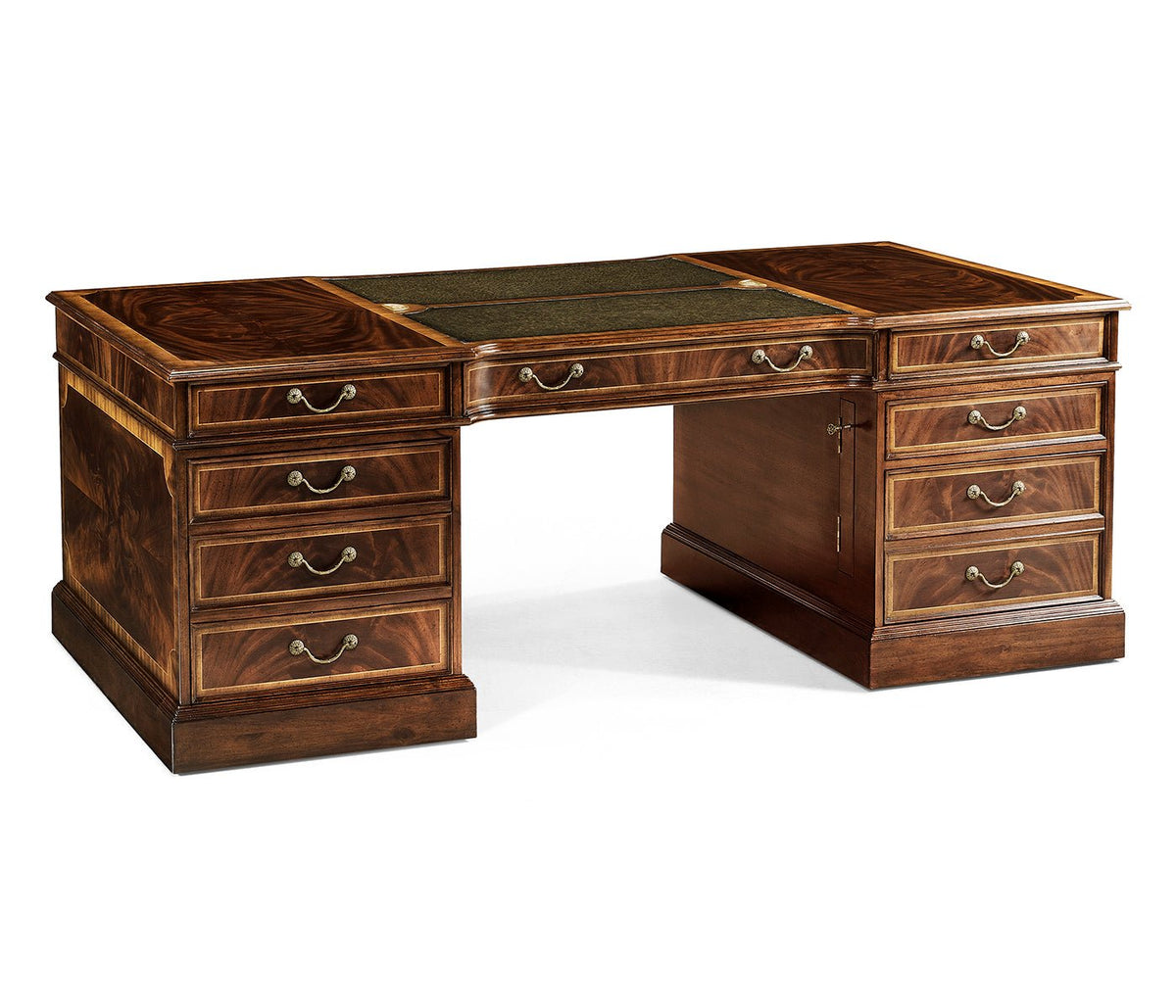 Buckingham Collection - Mahogany Partners Desk Ground Decors| Jonathan Charles