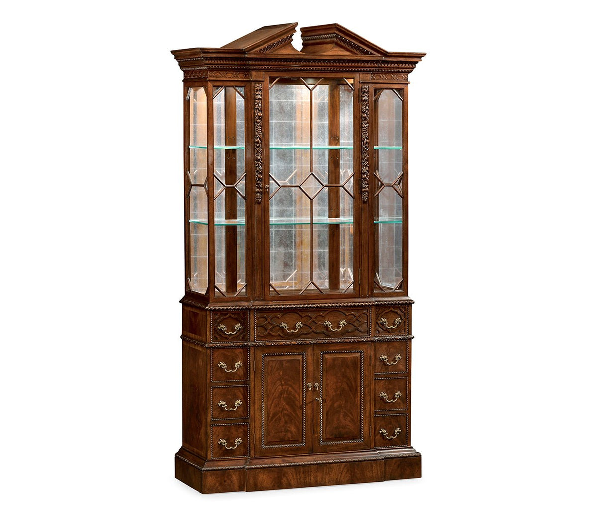 Buckingham Collection - Neo-Classical Mahogany China Cabinet Wall Decors| Jonathan Charles