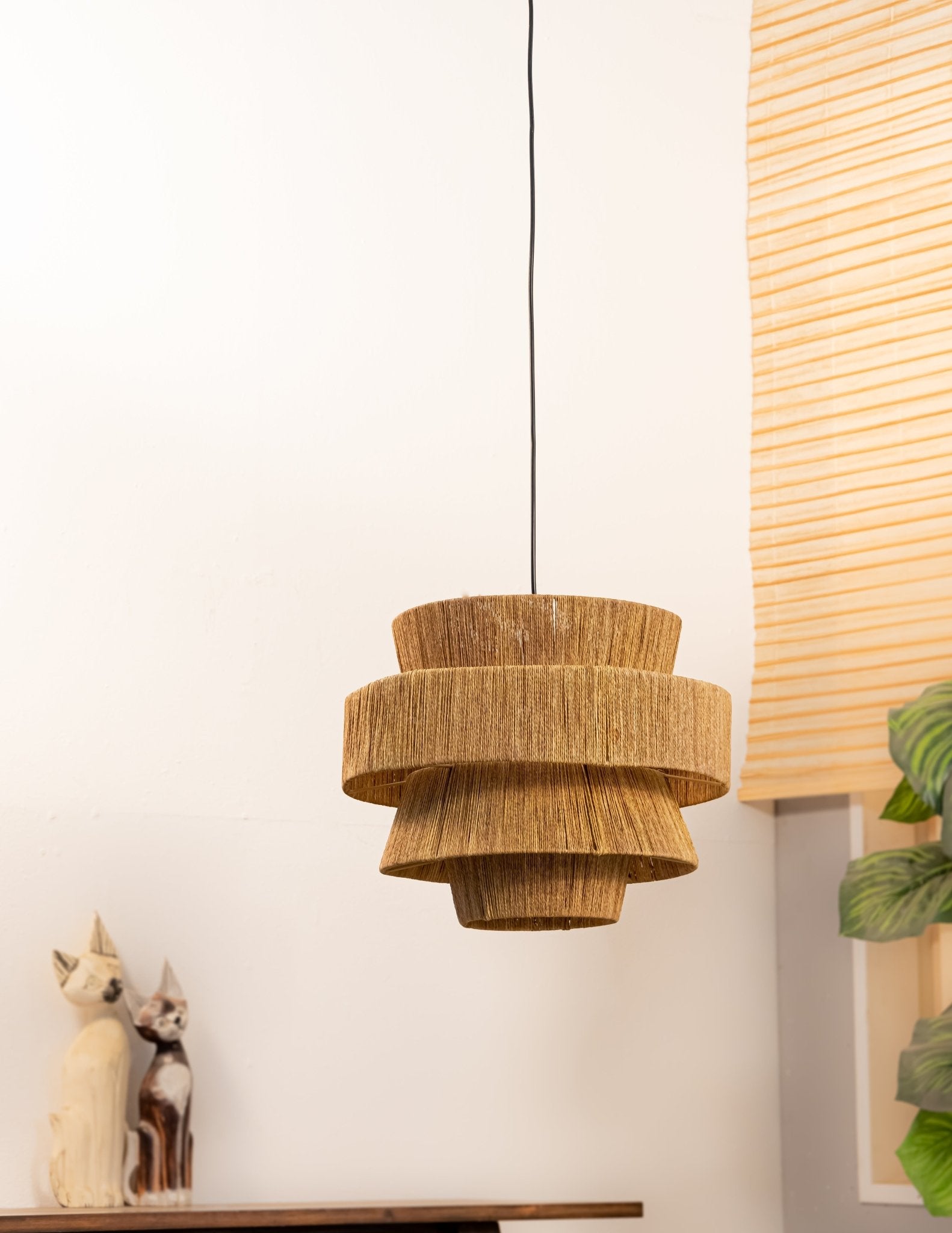 Bulacan - 4-TIER WOVEN PENDANTS chandeliers| Roots Furniture