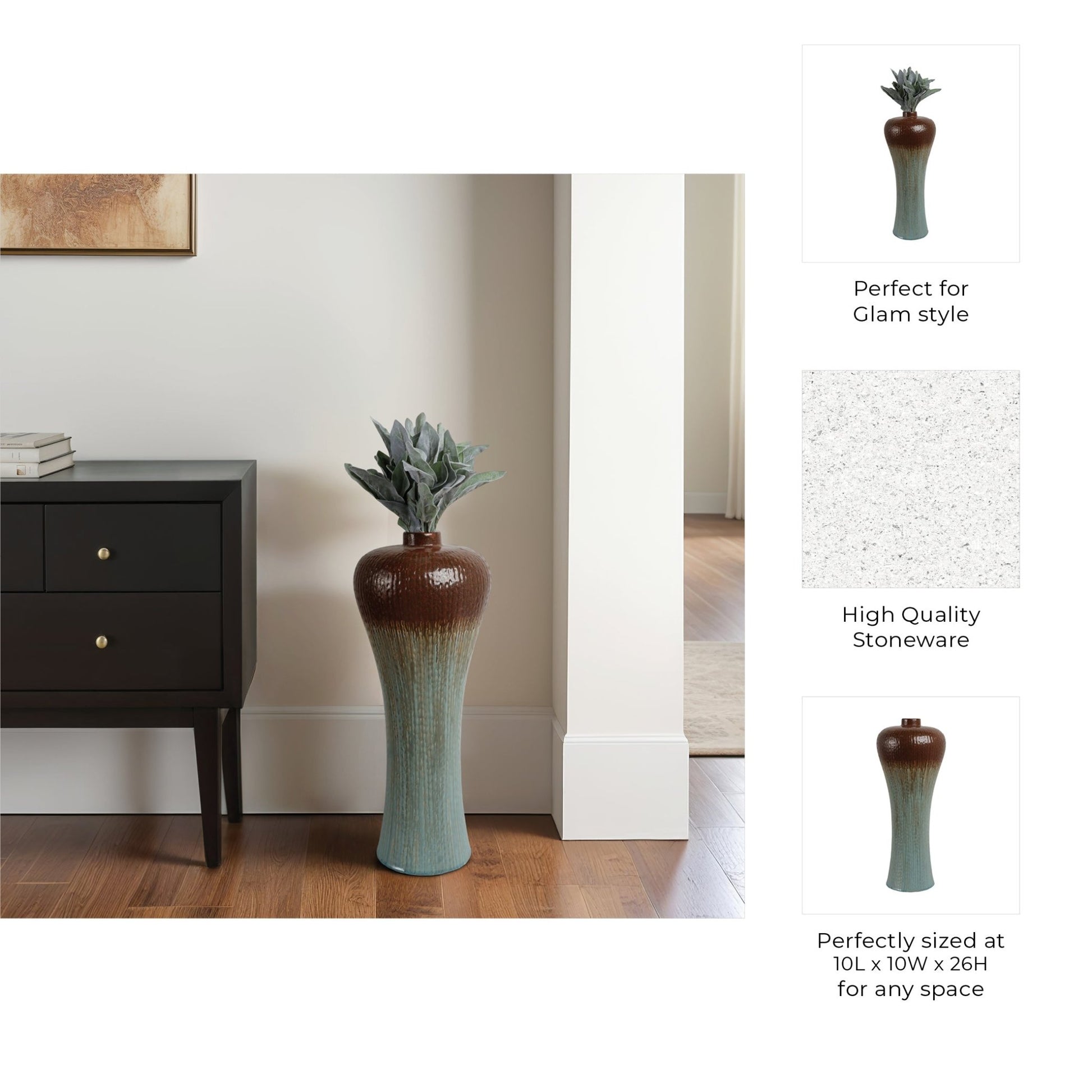 Burien Floor Vase Vases and Jars| Sagebrook Home