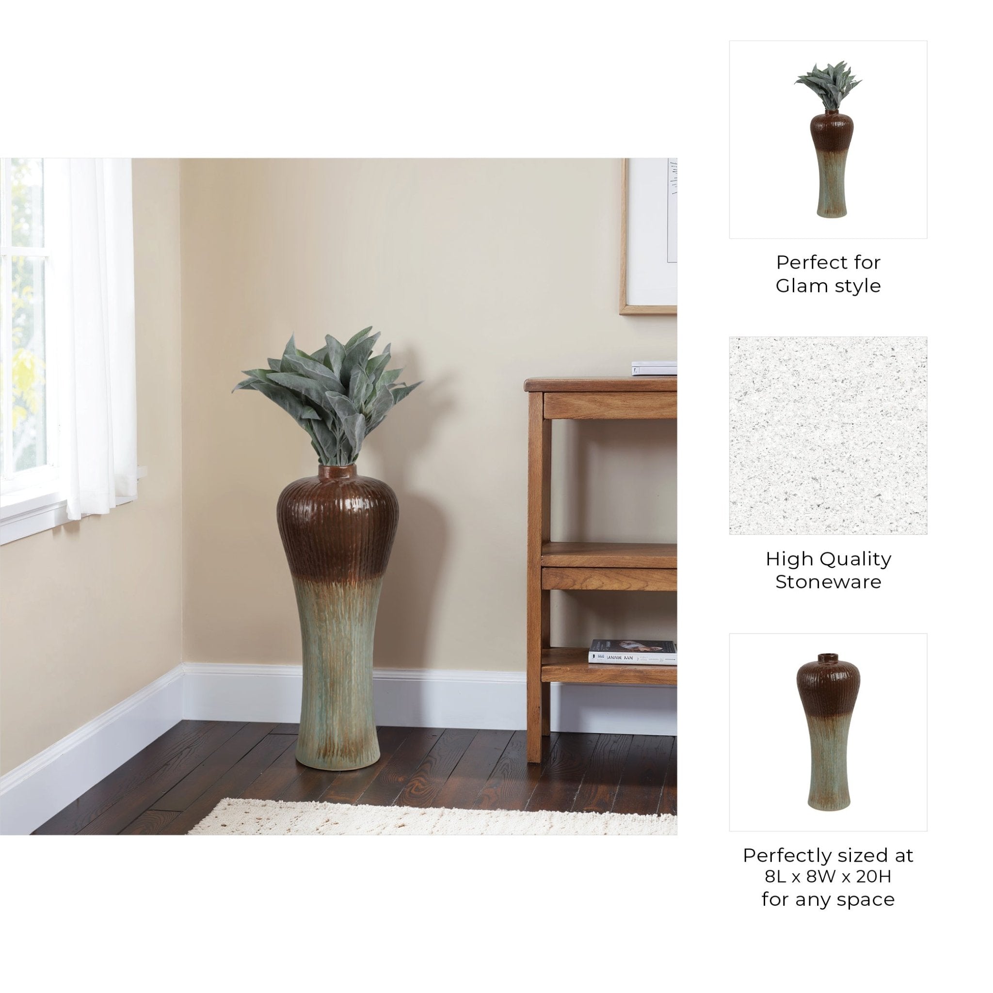 Burien Floor Vase Vases and Jars| Sagebrook Home
