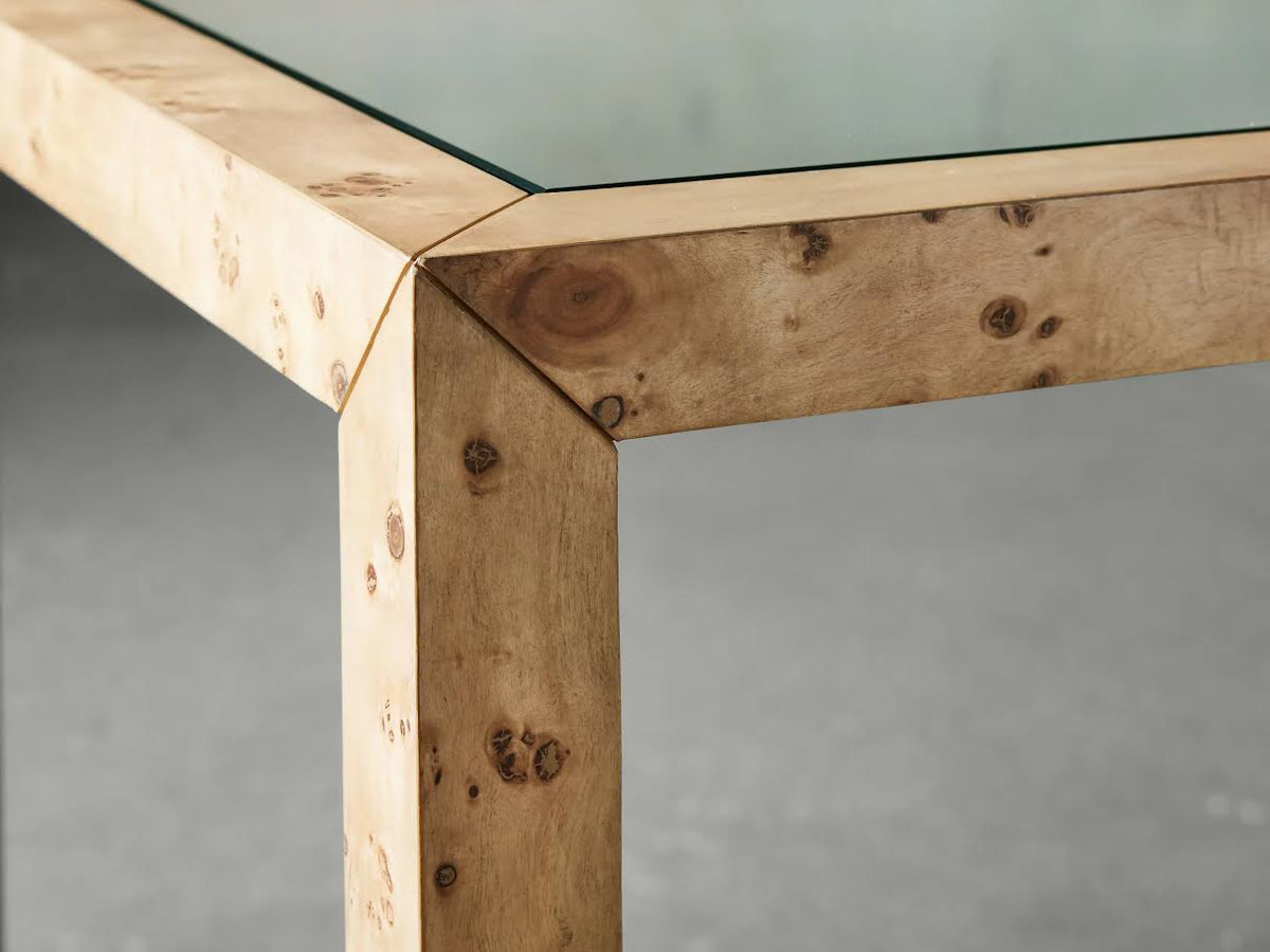 Burl Elegance Glass End Table Accent & End Tables| Roots Furniture
