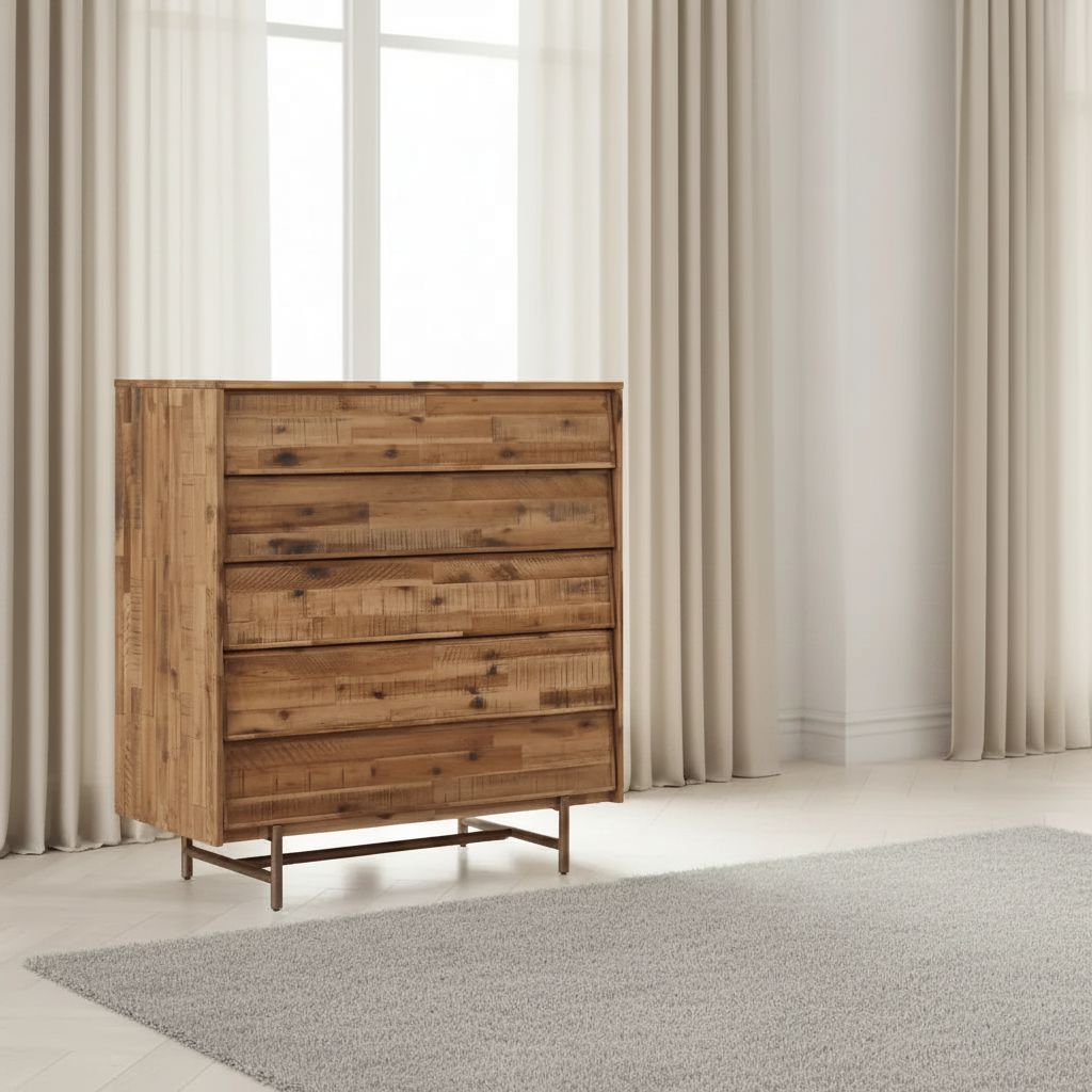 Bushwick Wooden 5 Drawer Chest Cabinets & Chests| TOV