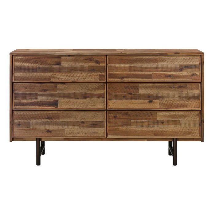 Bushwick Wooden 6 Drawer Dresser - Al Rugaib Furniture