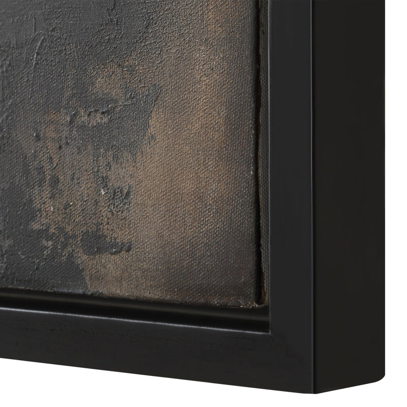 B&W ABSTRACT HAND PAINTED CANVAS - Al Rugaib Furniture