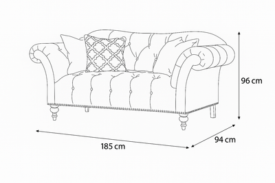 Classic Beige Loveseat