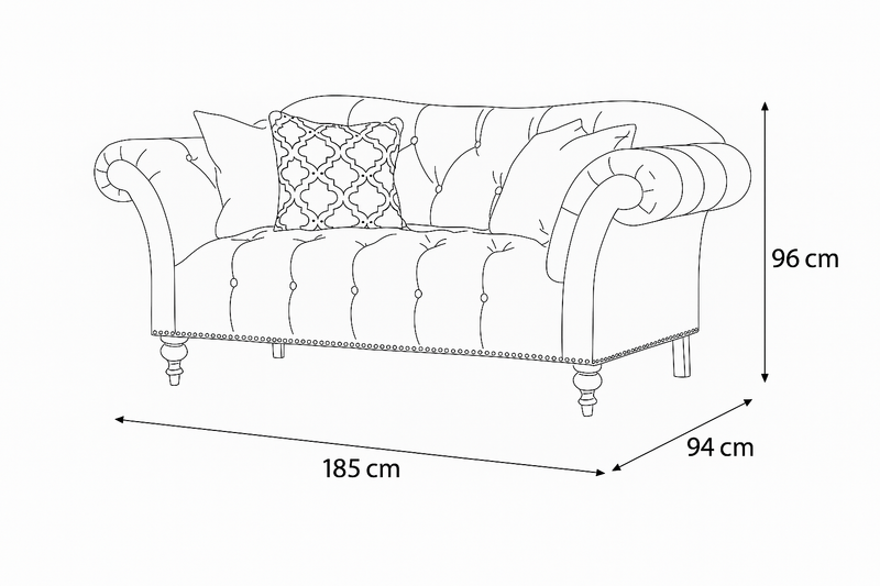 Classic Beige Loveseat