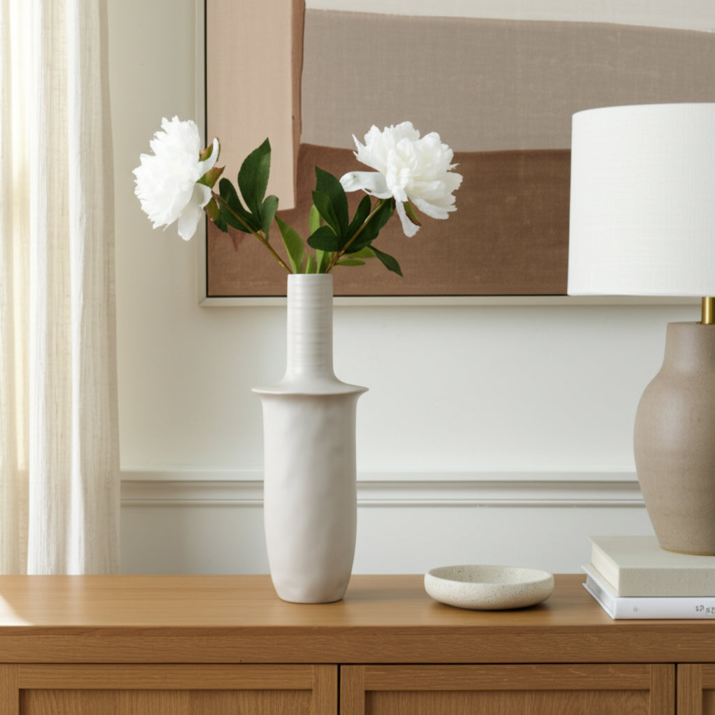 مزهرية ميراج باللون الكريمي Mirage Cream Vase