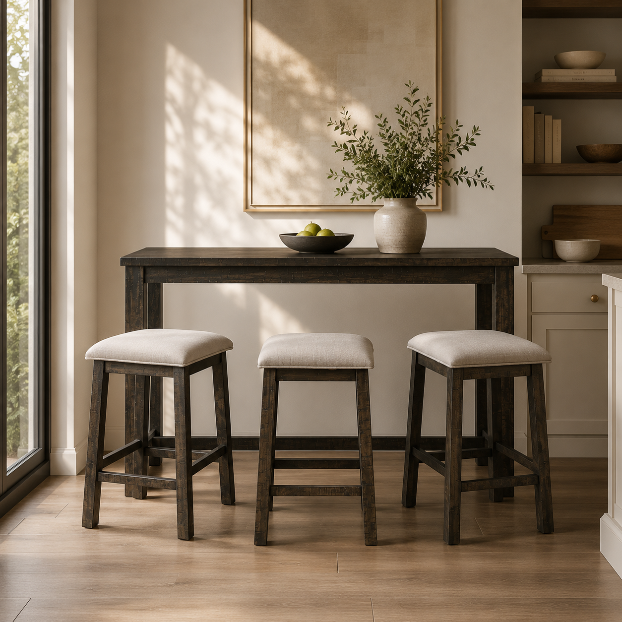 Stone Occasional Bar Table Single Pack (Table + Three Stools)