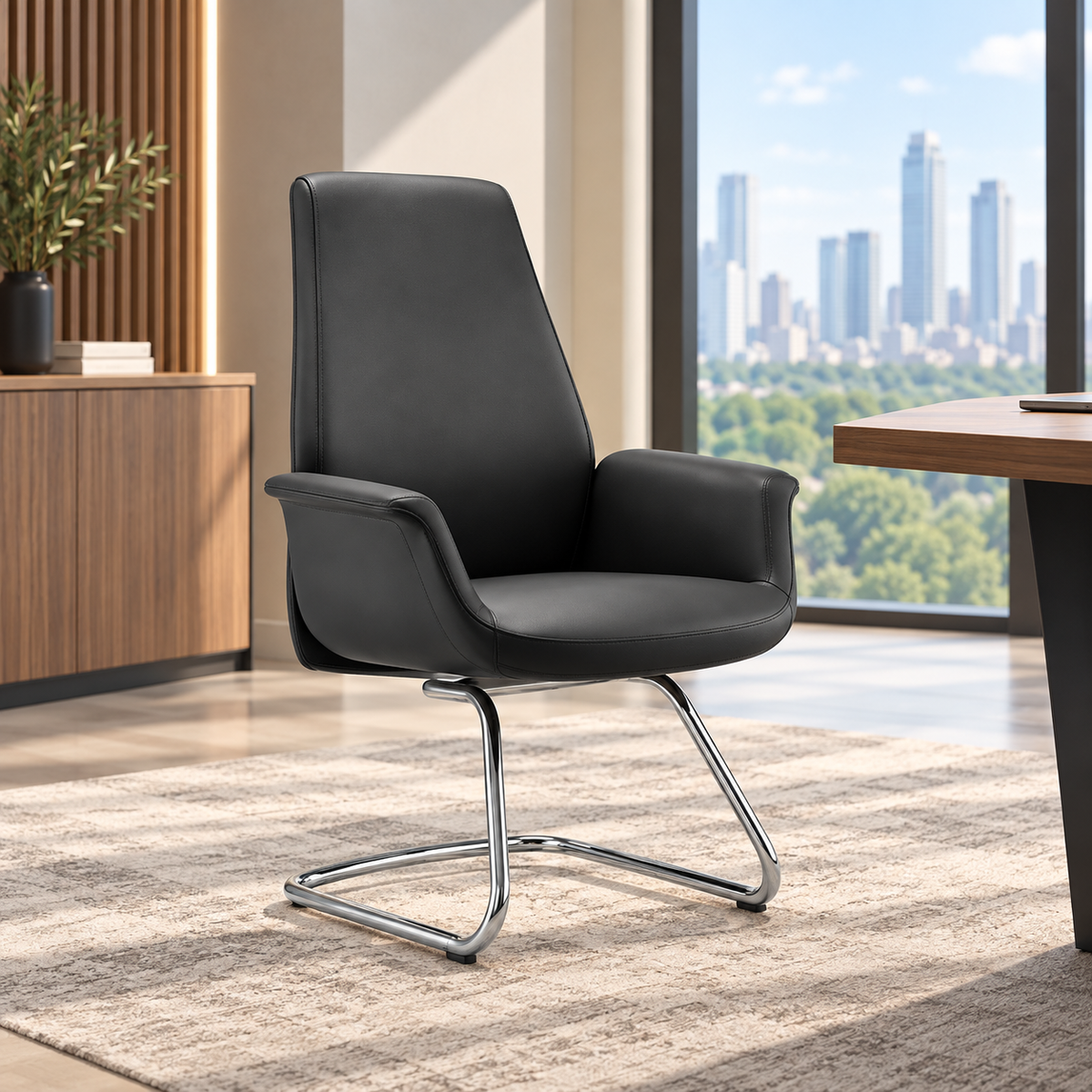 Visitor chair Black