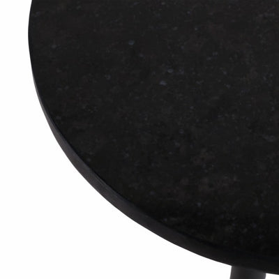 طاولة مشروبات من الرخام الأسود مع الذهب