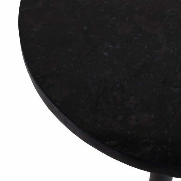 طاولة مشروبات من الرخام الأسود مع الذهب