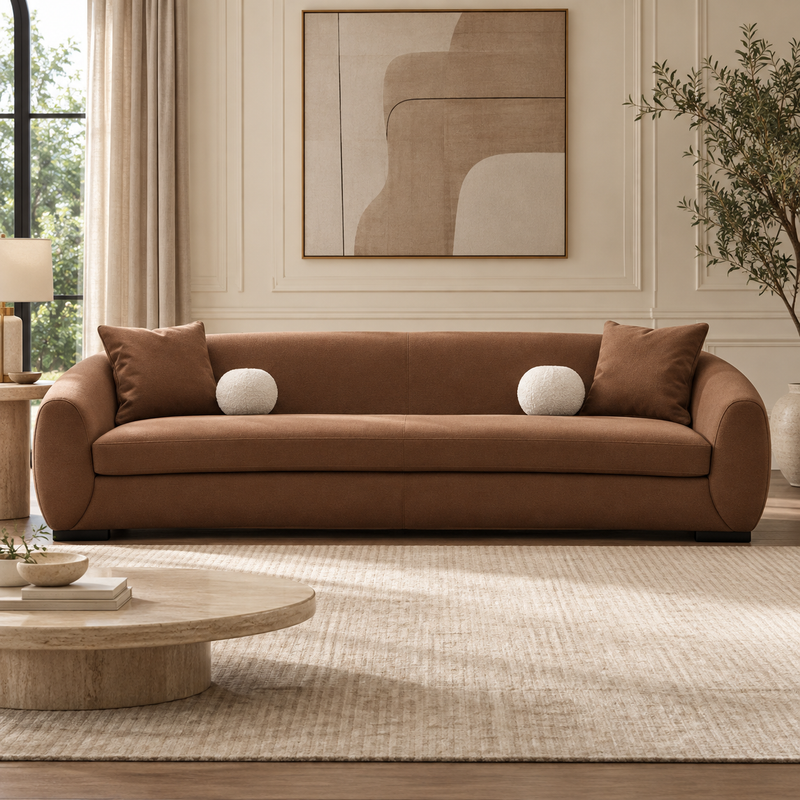 Boucle Sofa ( 250W / 280W /  300W ) - Leather