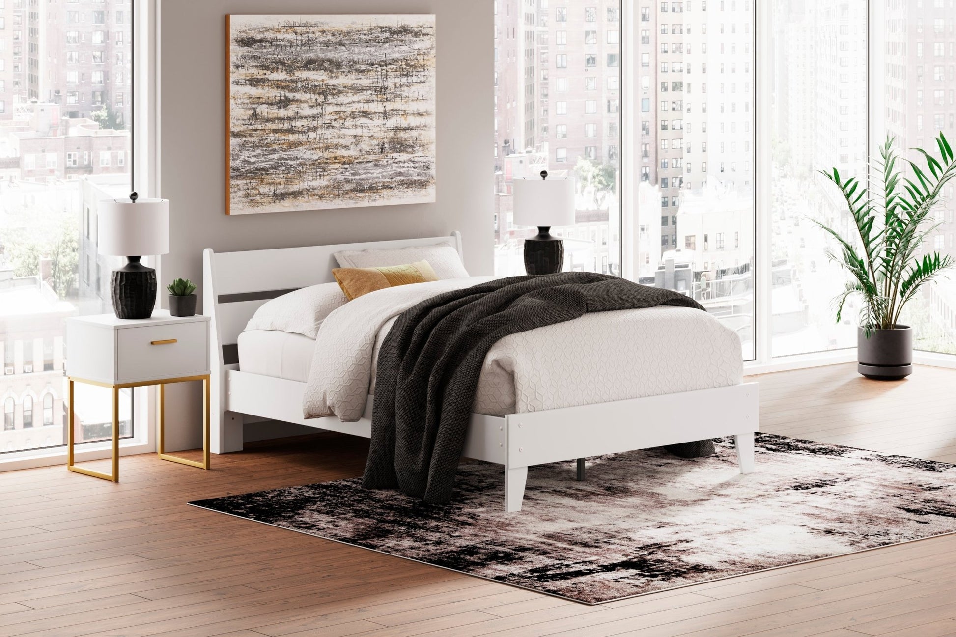 Cabinella Full Platform Panel Bed Beds| Ashley Homestore