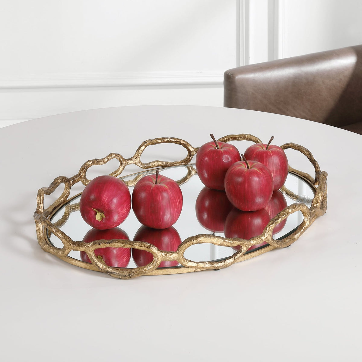 CABLE CHAIN TRAY Table Decors| Uttermost