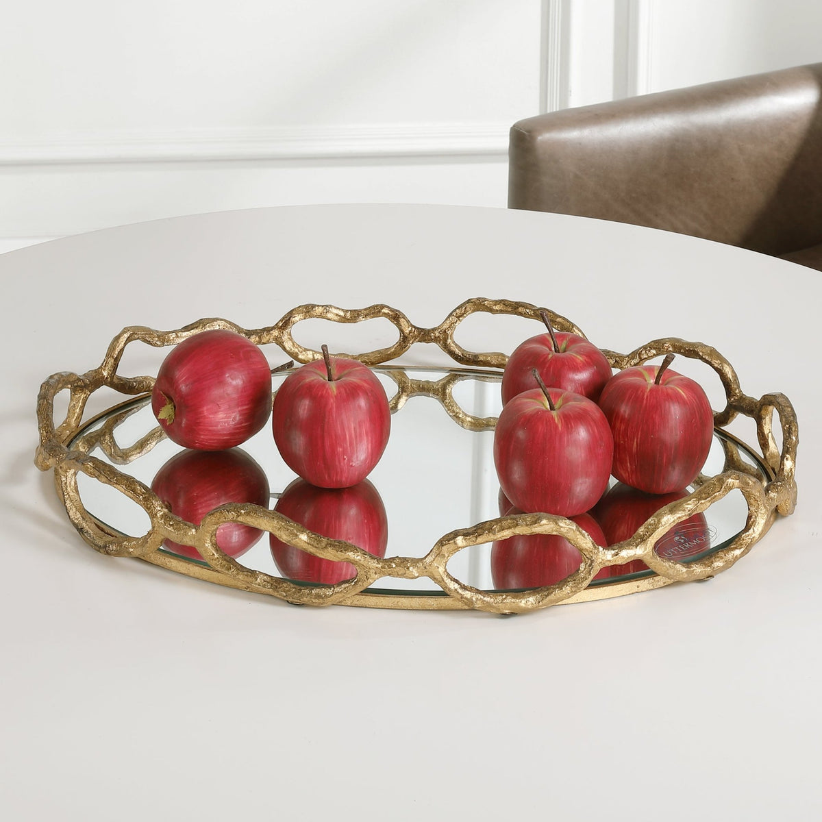 CABLE CHAIN TRAY Table Decors| Uttermost