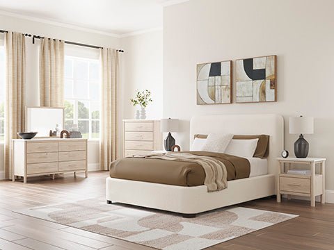 Cadmori King Upholstered Panel Set - Al Rugaib Furniture