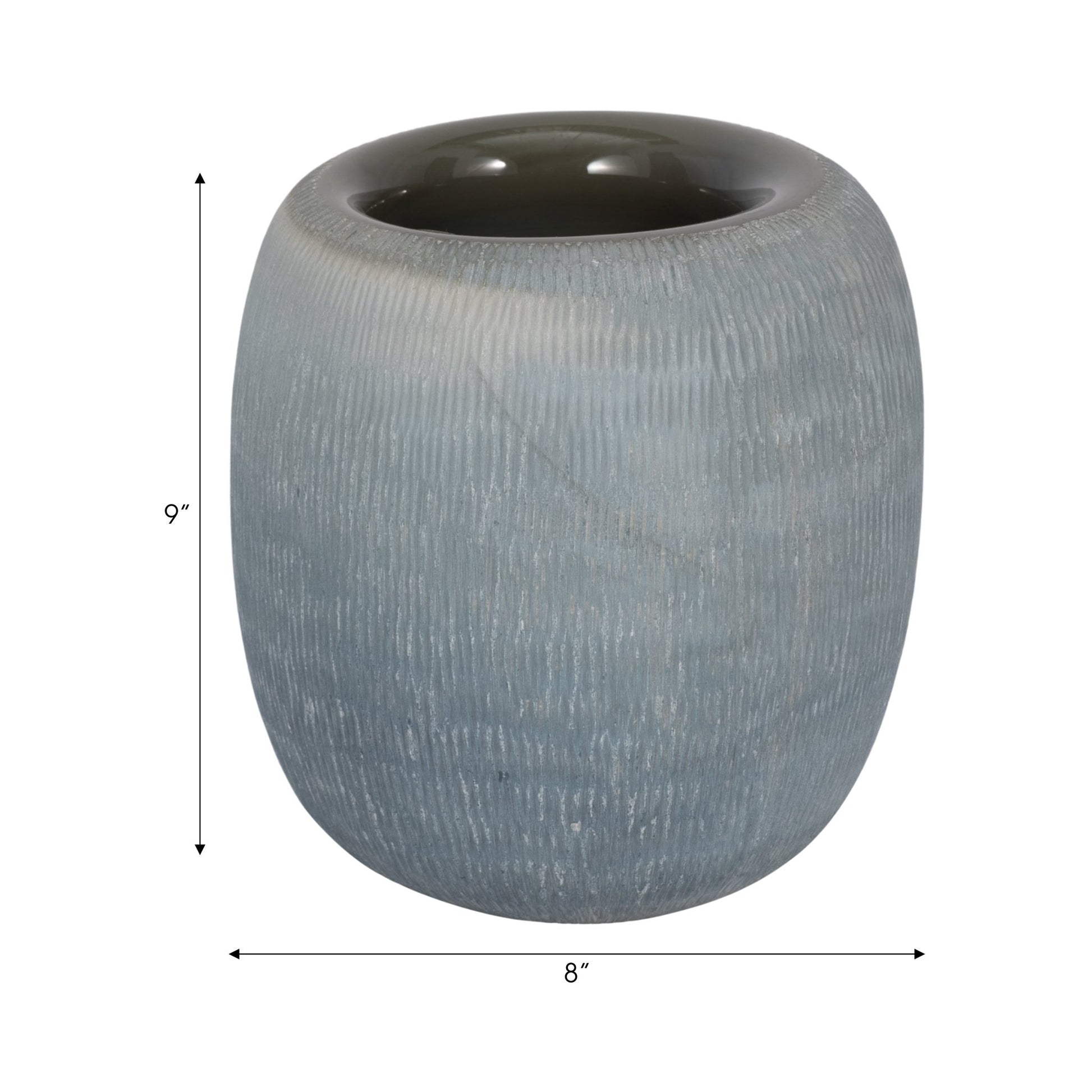 Cadmus Blue Glass Vase Vases and Jars| Sagebrook Home