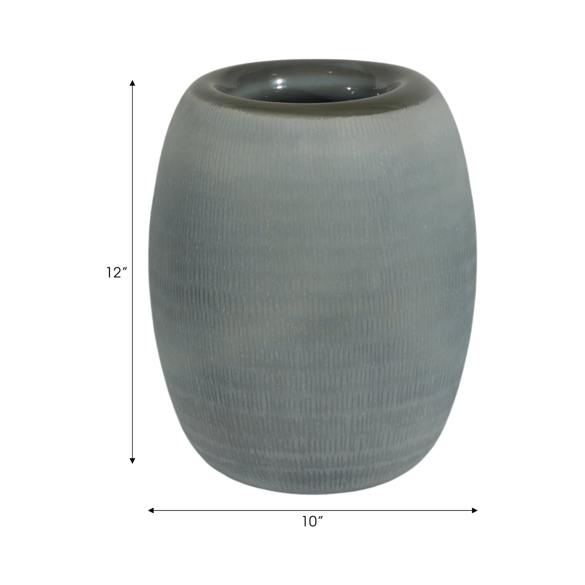Cadmus Blue Glass Vase Vases and Jars| Sagebrook Home