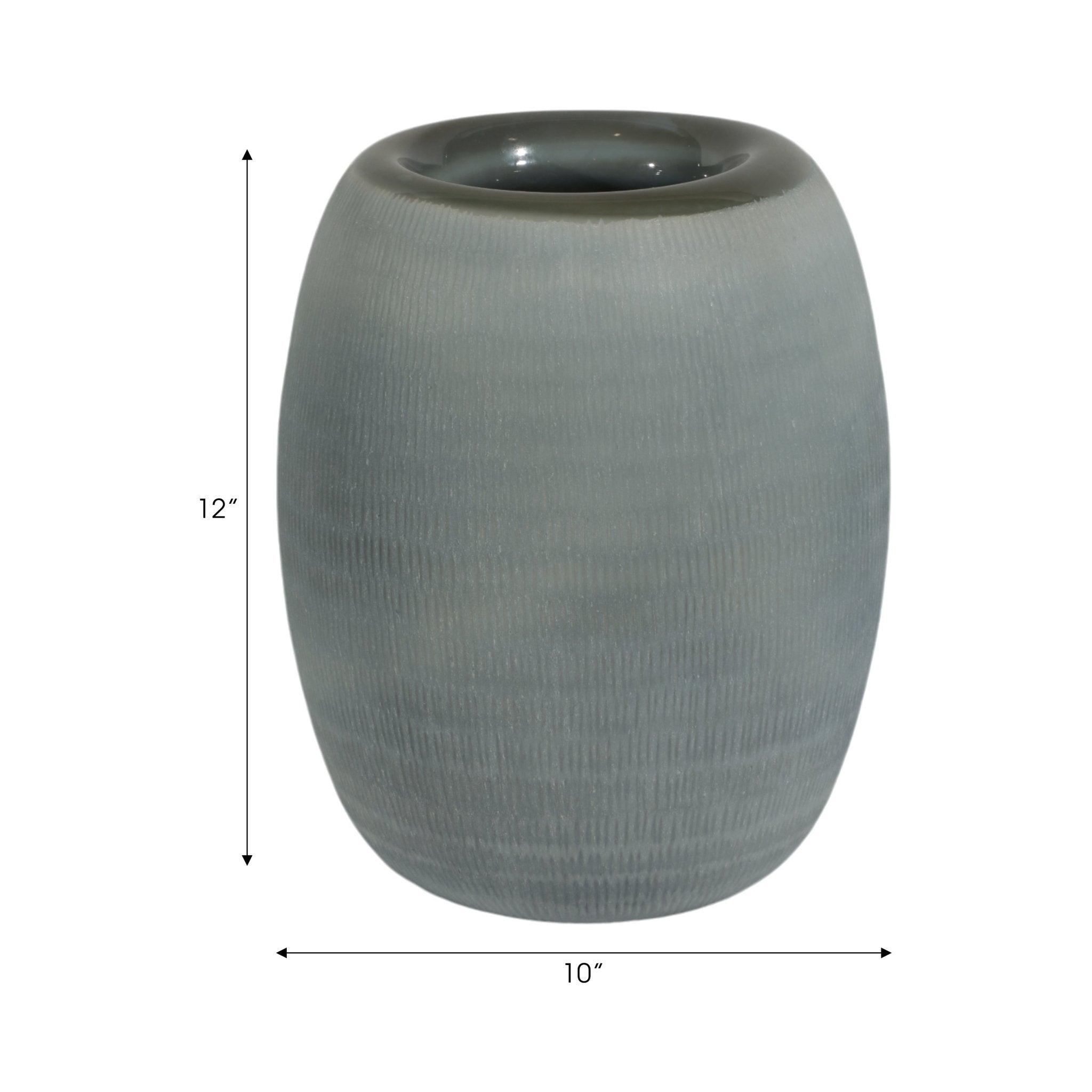Cadmus Blue Glass Vase Vases and Jars| Sagebrook Home