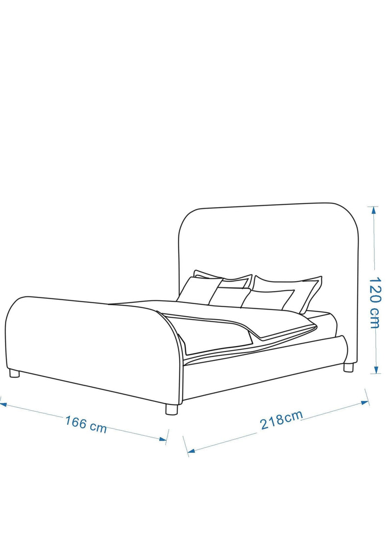 Caelo Grey Bed - Al Rugaib Furniture