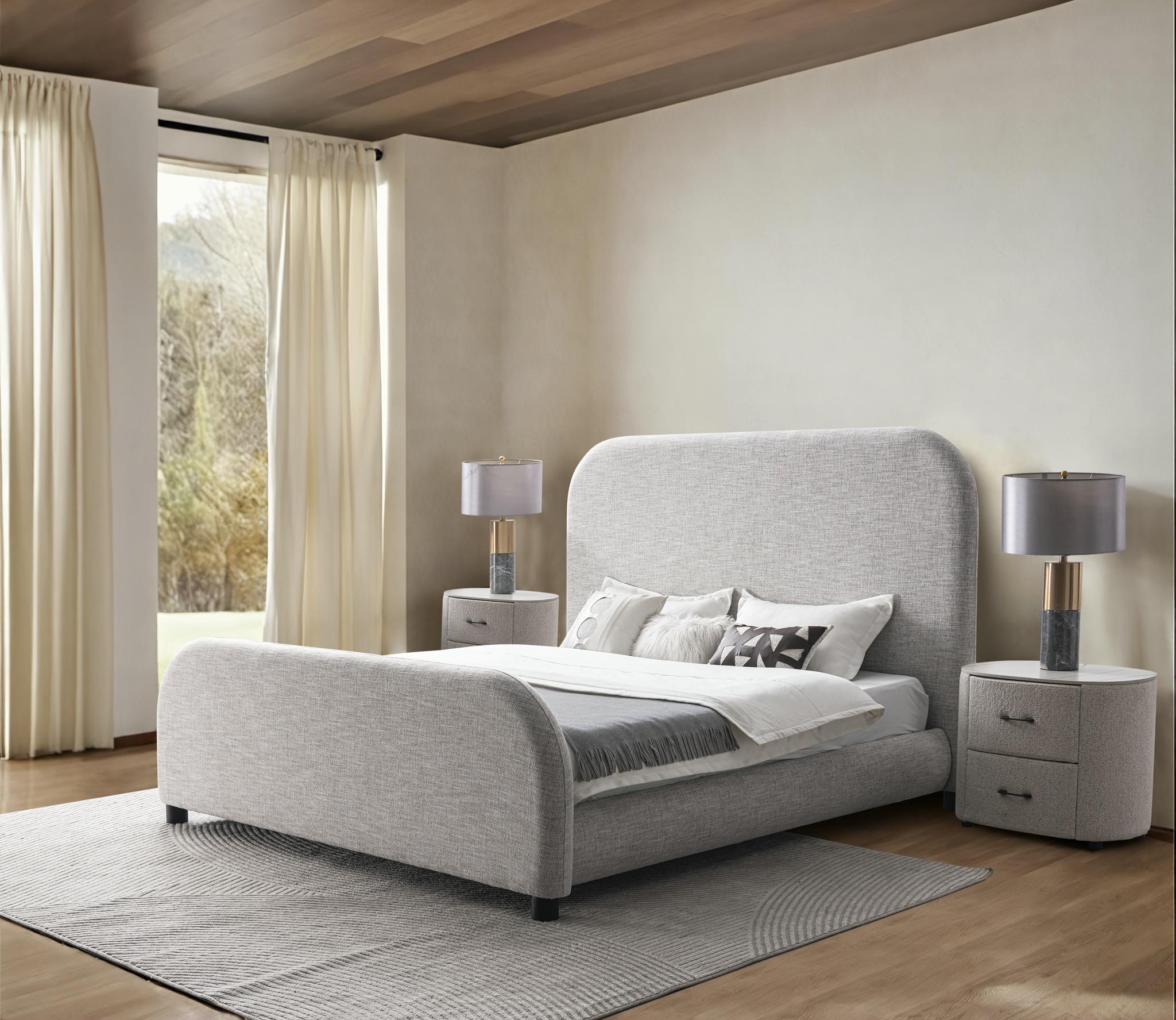 Caelo Grey Bed Beds| Roots Furniture