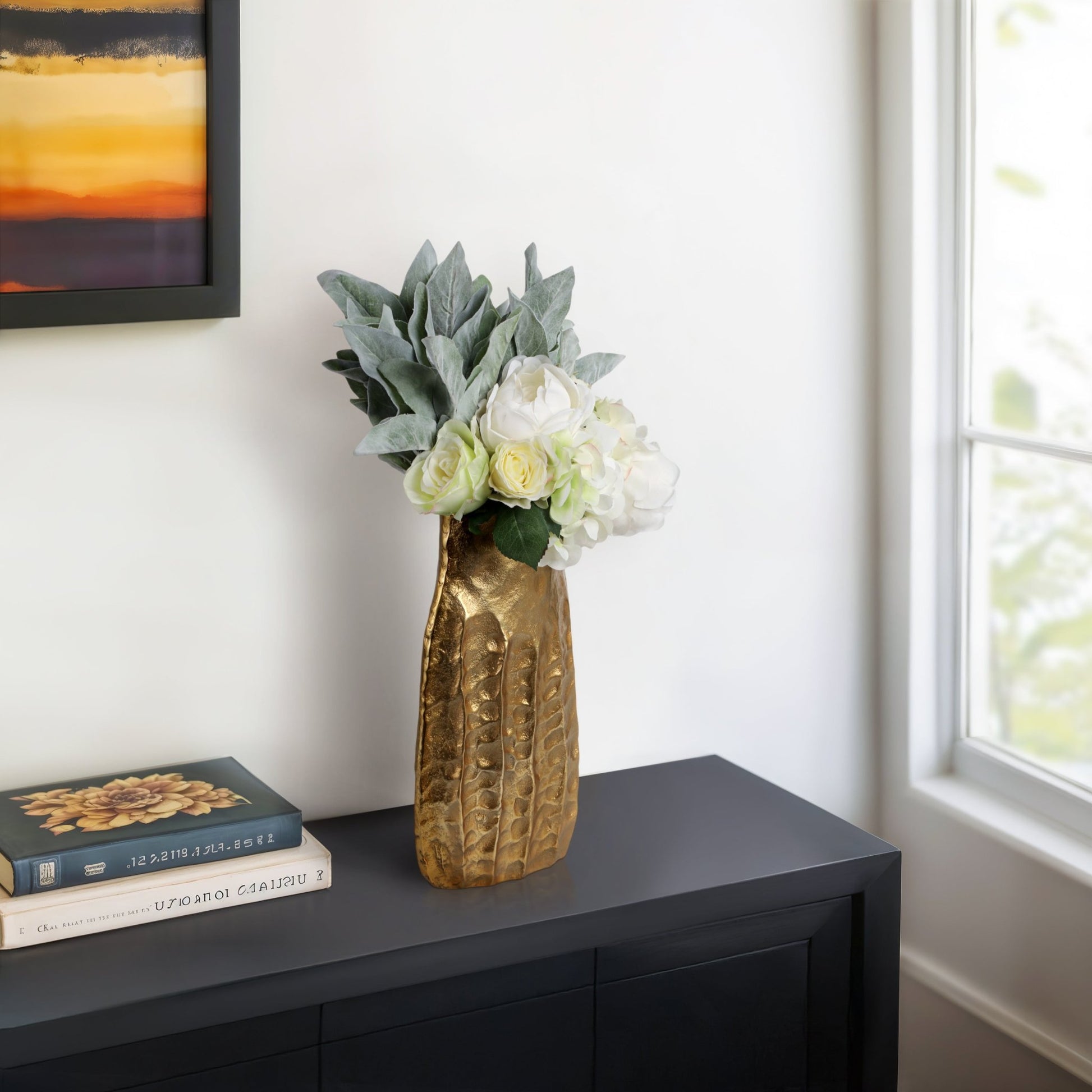 Caen Gold Vase Vases and Jars| Sagebrook Home
