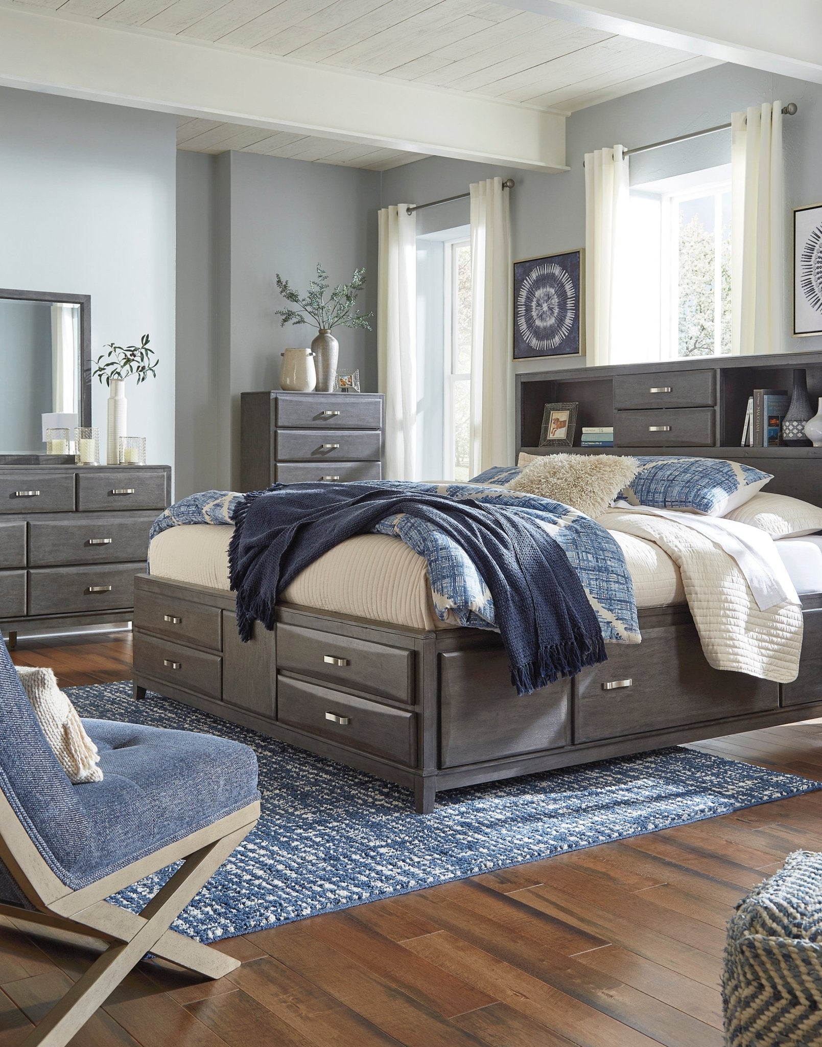 Caitbrook King Storage Bed Beds| Ashley Homestore