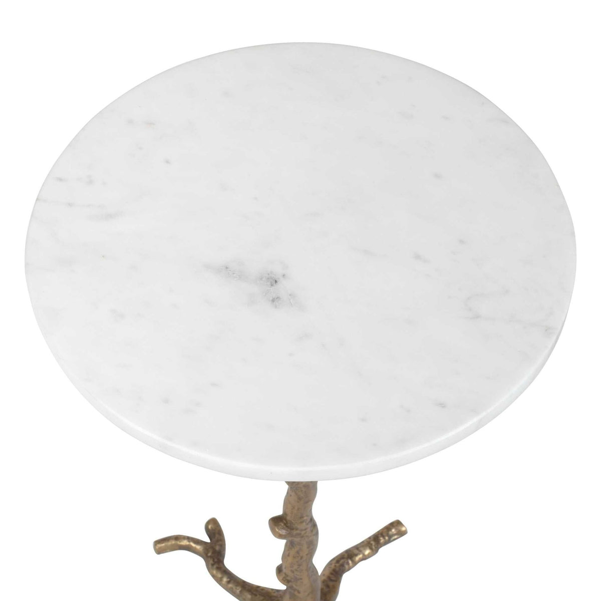 Calais White Marble Accent Table Accent & End Tables| Uttermost